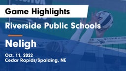 Riverside Public Schools vs Neligh Game Highlights - Oct. 11, 2022