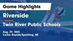 Riverside  vs Twin River Public Schools Game Highlights - Aug. 29, 2023