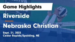 Riverside  vs Nebraska Christian Game Highlights - Sept. 21, 2023