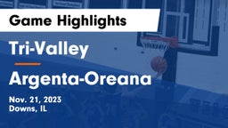 Tri-Valley  vs Argenta-Oreana  Game Highlights - Nov. 21, 2023