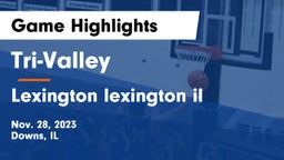 Tri-Valley  vs Lexington  lexington il Game Highlights - Nov. 28, 2023