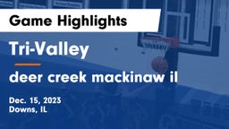 Tri-Valley  vs deer creek mackinaw il Game Highlights - Dec. 15, 2023