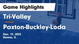 Tri-Valley  vs Paxton-Buckley-Loda  Game Highlights - Dec. 19, 2023