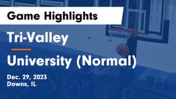 Tri-Valley  vs University (Normal)  Game Highlights - Dec. 29, 2023