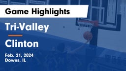 Tri-Valley  vs Clinton  Game Highlights - Feb. 21, 2024