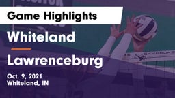 Whiteland  vs Lawrenceburg  Game Highlights - Oct. 9, 2021