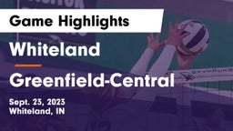 Whiteland  vs Greenfield-Central  Game Highlights - Sept. 23, 2023