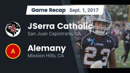 Recap: JSerra Catholic  vs. Alemany  2017