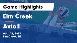 Elm Creek  vs Axtell  Game Highlights - Aug. 31, 2023