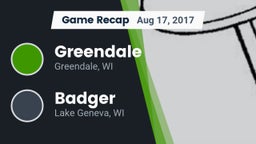 Recap: Greendale  vs. Badger  2017