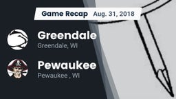 Recap: Greendale  vs. Pewaukee  2018