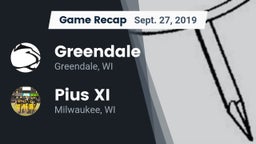 Recap: Greendale  vs. Pius XI  2019