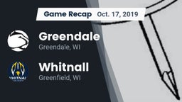 Recap: Greendale  vs. Whitnall  2019