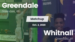 Matchup: Green vs. Whitnall  2020