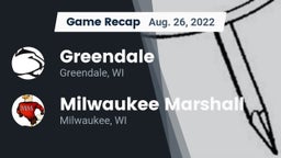 Recap: Greendale  vs. Milwaukee Marshall  2022