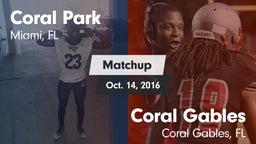 Matchup: Coral Park vs. Coral Gables  2016