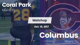 Matchup: Coral Park vs. Columbus  2017