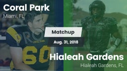 Matchup: Coral Park vs. Hialeah Gardens  2018