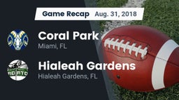 Recap: Coral Park  vs. Hialeah Gardens  2018