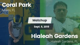 Matchup: Coral Park vs. Hialeah Gardens  2019