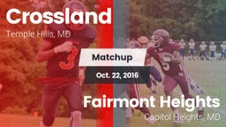 Matchup: Crossland vs. Fairmont Heights  2016