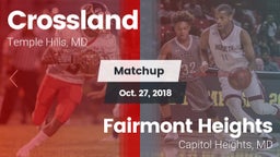 Matchup: Crossland vs. Fairmont Heights  2018