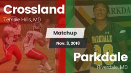 Matchup: Crossland vs. Parkdale  2018