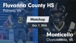 Matchup: Fluvanna County vs. Monticello  2016