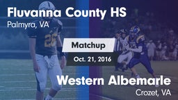 Matchup: Fluvanna County vs. Western Albemarle  2016