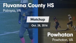 Matchup: Fluvanna County vs. Powhatan  2016