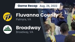 Recap: Fluvanna County  vs. Broadway  2022