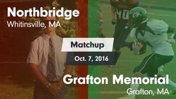 Matchup: Northbridge High vs. Grafton Memorial  2016