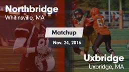 Matchup: Northbridge High vs. Uxbridge  2016