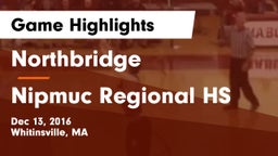 Northbridge  vs Nipmuc Regional HS Game Highlights - Dec 13, 2016