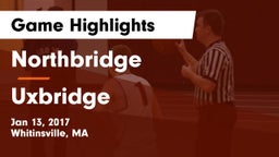 Northbridge  vs Uxbridge  Game Highlights - Jan 13, 2017