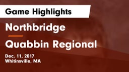 Northbridge  vs Quabbin Regional  Game Highlights - Dec. 11, 2017