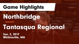 Northbridge  vs Tantasqua Regional  Game Highlights - Jan. 3, 2019