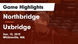 Northbridge  vs Uxbridge  Game Highlights - Jan. 15, 2019