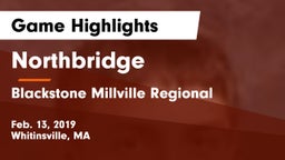 Northbridge  vs Blackstone Millville Regional Game Highlights - Feb. 13, 2019