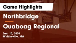 Northbridge  vs Quaboag Regional  Game Highlights - Jan. 10, 2020