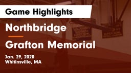 Northbridge  vs Grafton Memorial  Game Highlights - Jan. 29, 2020