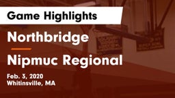 Northbridge  vs Nipmuc Regional  Game Highlights - Feb. 3, 2020