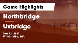 Northbridge  vs Uxbridge  Game Highlights - Jan 12, 2017