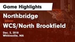Northbridge  vs WCS/North Brookfield Game Highlights - Dec. 3, 2018