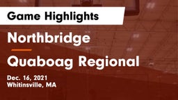 Northbridge  vs Quaboag Regional  Game Highlights - Dec. 16, 2021