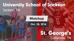 Matchup: University School vs. St. George's  2016