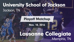 Matchup: University School vs. Lausanne Collegiate  2016