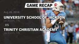 Recap: University School of Jackson vs. Trinity Christian Academy  2016