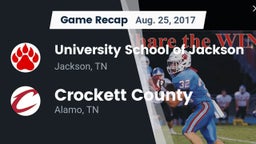 Recap: University School of Jackson vs. Crockett County  2017