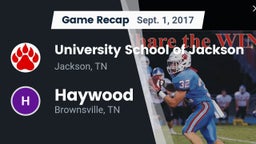 Recap: University School of Jackson vs. Haywood  2017